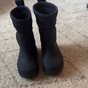 UGG Kids Navy Droplet Mid Rain Boot